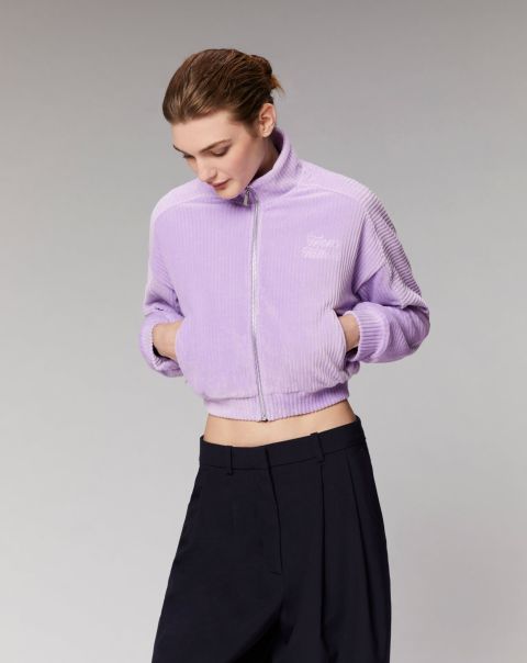 Holiday Lilac Coats & Jackets From Future Women Short Velvet Jacket (H23 / Women / Holiday Lilac)