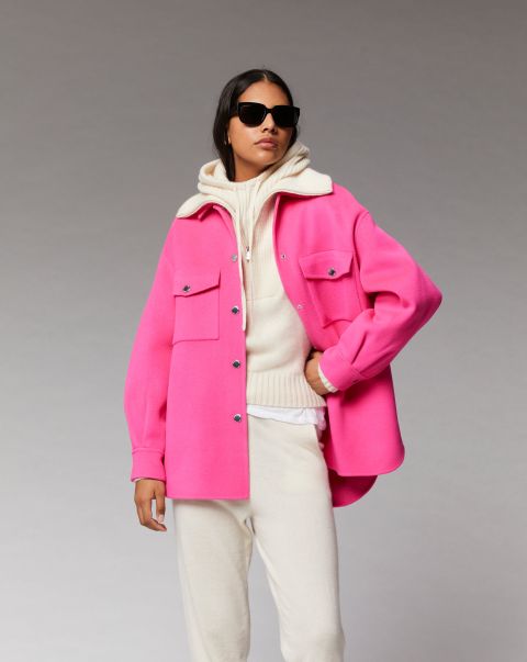Women Outerwear Double Face Jacket ( H23 / Woman / Flash Pink) Coats & Jackets From Future Flash Pink