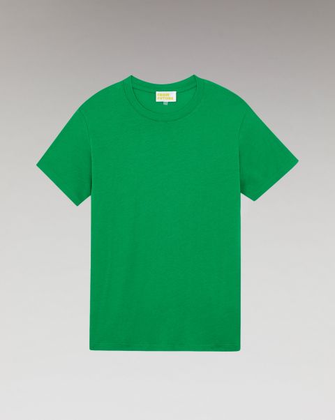 From Future Summer Green Shirts, T-Shirts & Tops Women Basic Crewneck Short Sleeve T-Shirt ( H23 / Woman / Summer Green)
