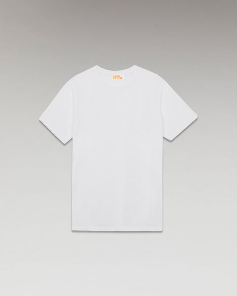 White Boyfriend Crewneck Short Sleeve T-Shirt ( H23 / Woman / White) From Future Women Shirts, T-Shirts & Tops