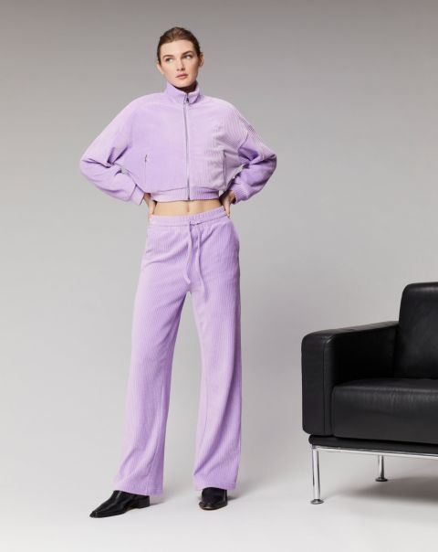 Pants From Future Holiday Lilac Women Wide Velvet Trousers (H23 / Women / Holiday Lilac)
