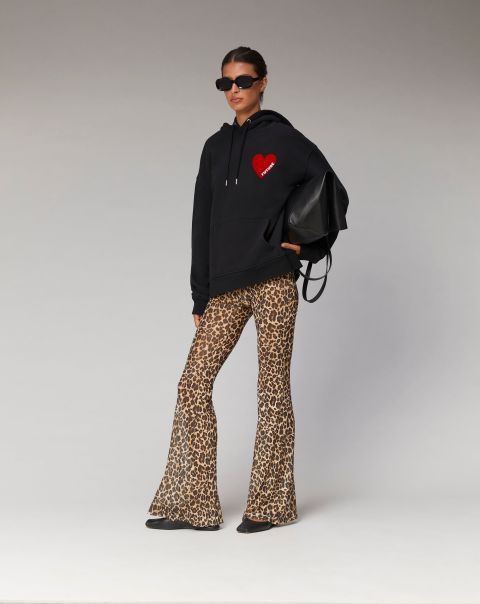 Winter Leopard Printed Flare Pants ( H23 / Woman / Winter Leopard) Women Pants From Future