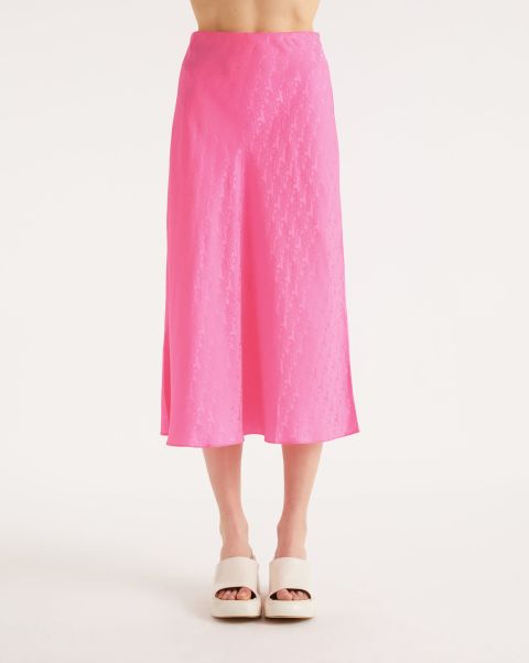 Carmen Half Long Skirt (S23 / Woman / Rose Jacquard) Skirts Jacquard Rose Women From Future