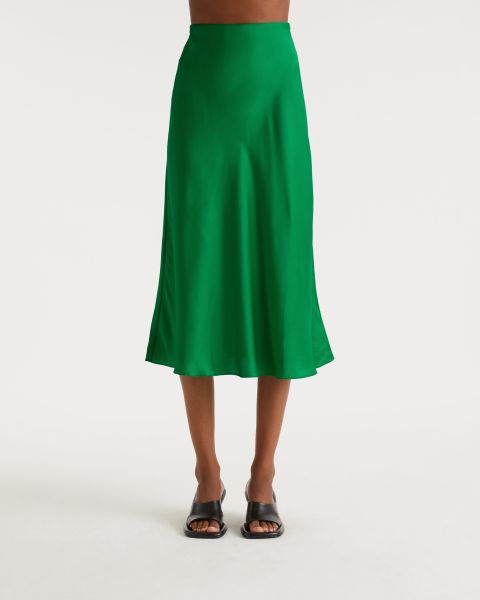 From Future Green Skirts Carmen Half Long Skirt (S23 / Woman / Green) Women