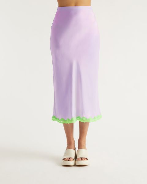 From Future Rebecca Half Long Skirt (S23 / Woman / Lilas) Skirts Lilac Women