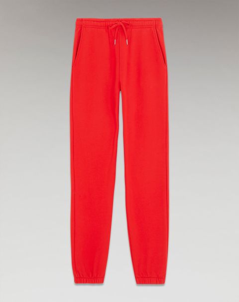 Bright Red From Future Joggings Women Heart Straight Joggers ( H23 / Woman / Bright Red)