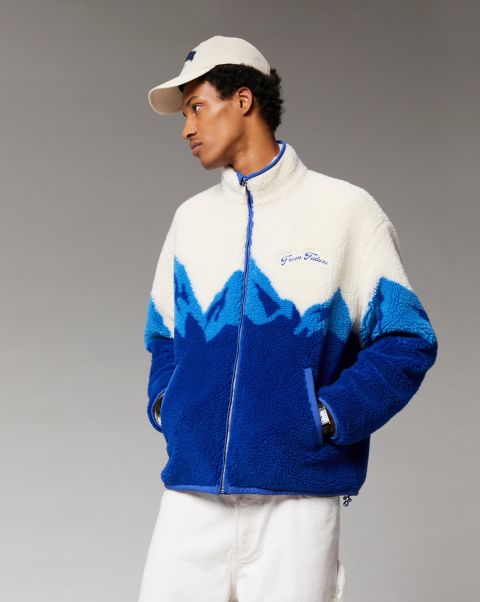 Outerwear Mountain Sherpa Jacket ( H23 / Man / Pop Blue) Coats & Jackets Men From Future Pop Blue