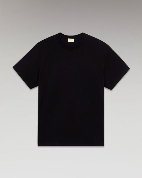 Black Oversize Crewneck Short Sleeve T-Shirt ( H23 / Man / Black) Shirts & T-Shirts From Future Men