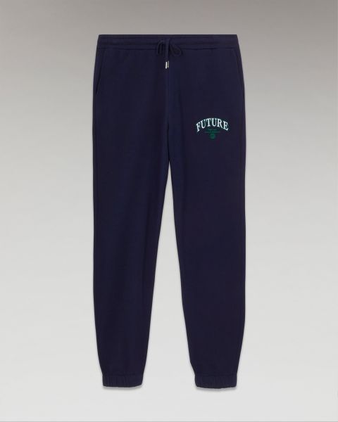 Navy Men From Future Joggings Straight College Joggers ( H23 / Men / Navy)