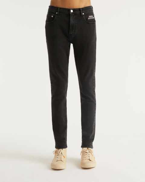 Washed Black Men Jean Skinny John ( S23 / Homme / Washed Black ) From Future Jeans