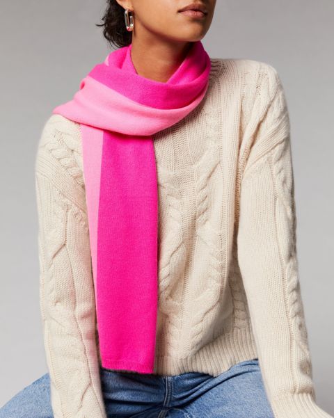 Accessories Regular Two-Tone Scarf (H23 / Accessories / Flash Pink) Cashmere Scarves From Future Flash Pink