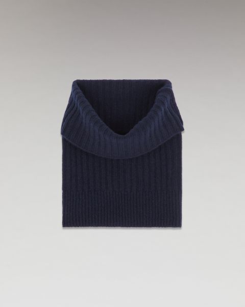Regular Ribbed Scarf (H23 / Accessories / Navy) Cashmere Scarves From Future Accessories Navy