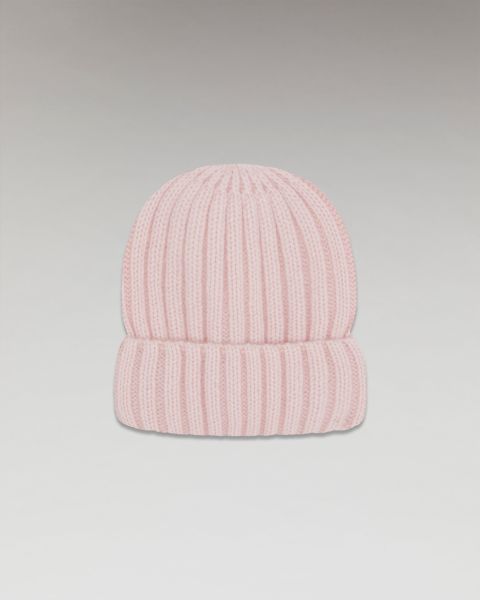 Accessories From Future Ribbed Cuffed Beanie (H23 / Accessories / Powder Pink) Powder Pink Cashmere Beannies