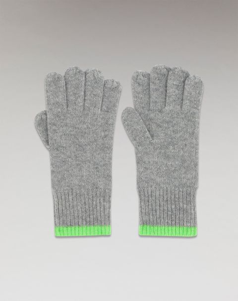 Regular Two-Tone Gloves (H23 / Accessories / Dark Heather Gray) From Future Dark Heather Gray Accessories Cashmere Gloves