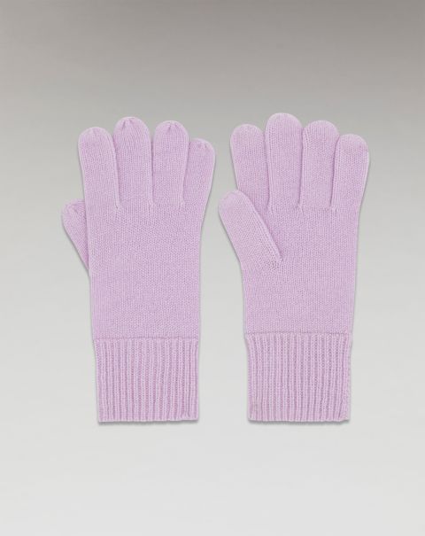 Accessories From Future Regular Basic Gloves (H23 / Accessories / Sweet Lilac) Sweet Lilac Cashmere Gloves
