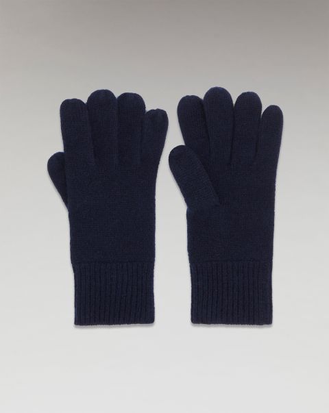 Cashmere Gloves From Future Accessories Navy Regular Basic Gloves (H23 / Accessories / Navy)