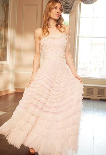 La Vie En Rose Strapless Gown Needle & Thread Dresses Normal Pink Women