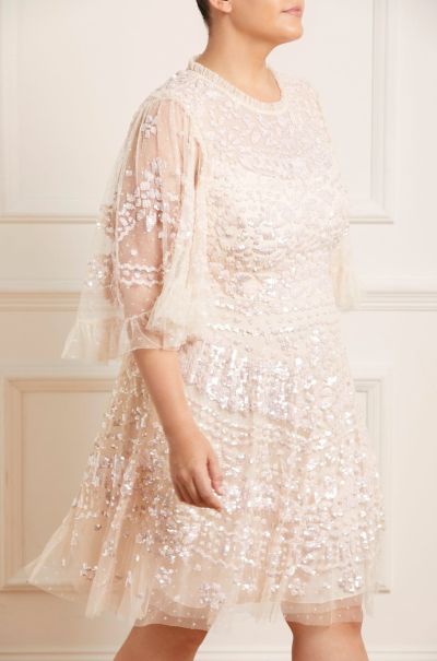 Anais Sequin Dress Versatile Needle & Thread Women Champagne Dresses