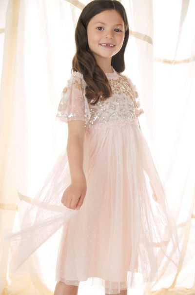 Kids Needle & Thread Sale Pink Lilybelle Sequin Kids Dress Embellished Dresses